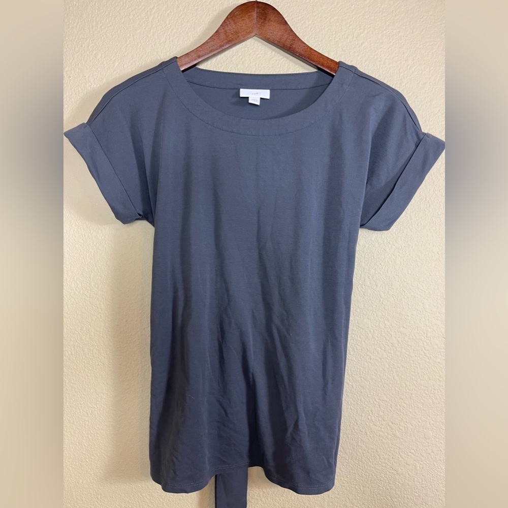 J. Jill Short Sleeve Tee in Slate Blue